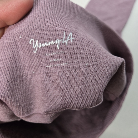 YoungLA Women's Purple High-Waisted Leggings Size XS - Picture 5 of 9